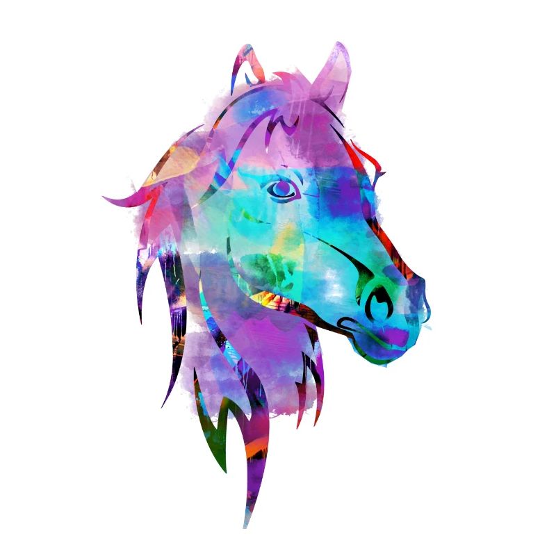 pferdekopf,pferd,aquarell,bunt,malerei
