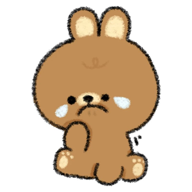 Weinender Hase