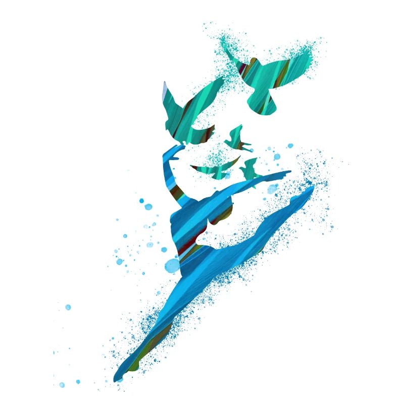 tanz,tänzerin,blau,graffiti,leichtigkeit, vögel