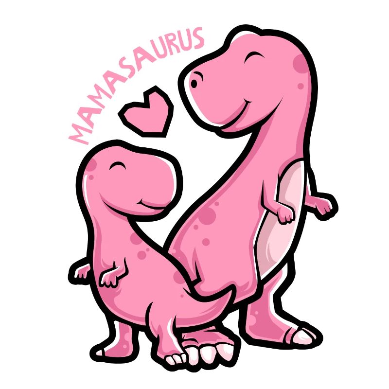 Mamasaurus - lustige Dinosaurier-Grafik