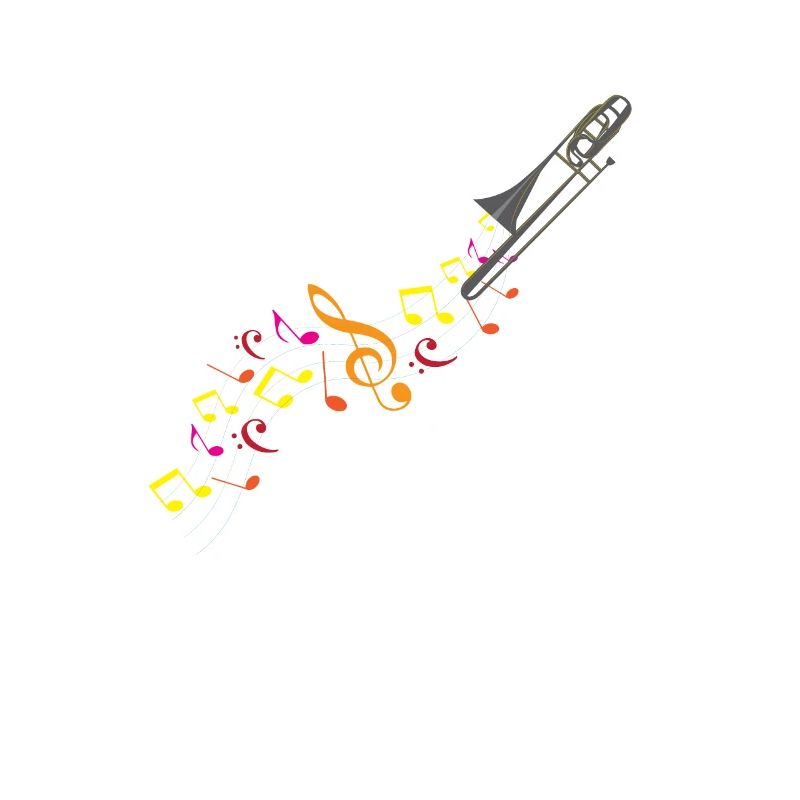 Posaune und Noten