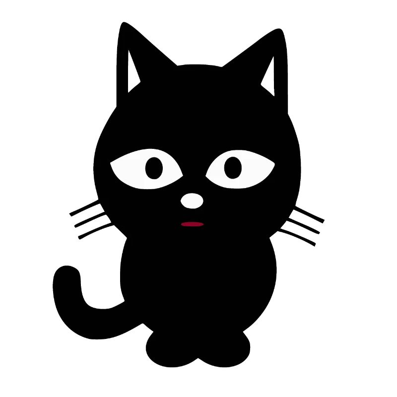 schwarze Katze