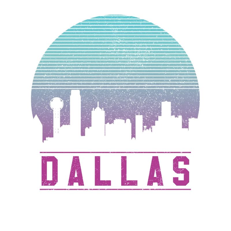 Dallas Skyline Retro
