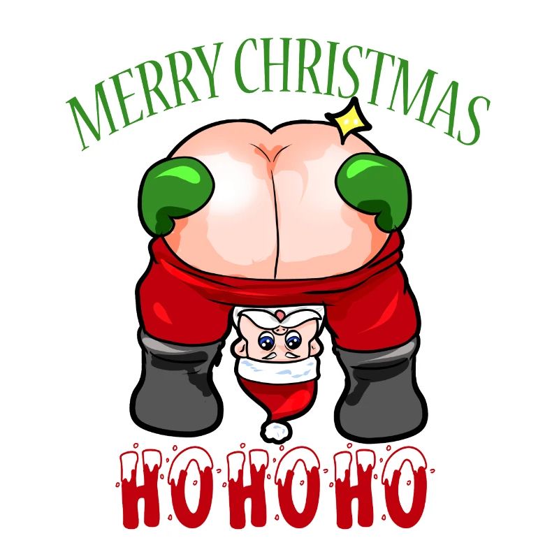 Frecher Weihnachtsmann Hintern