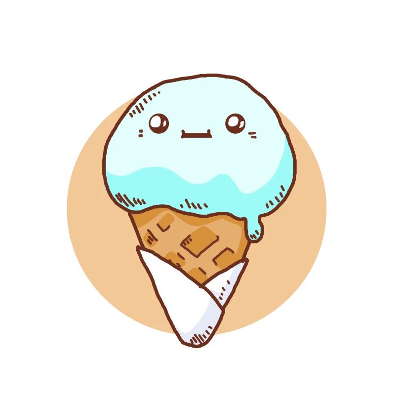 Eiscreme Kawaii