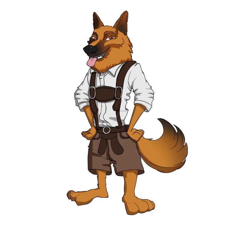 Hund Lederhose Tracht