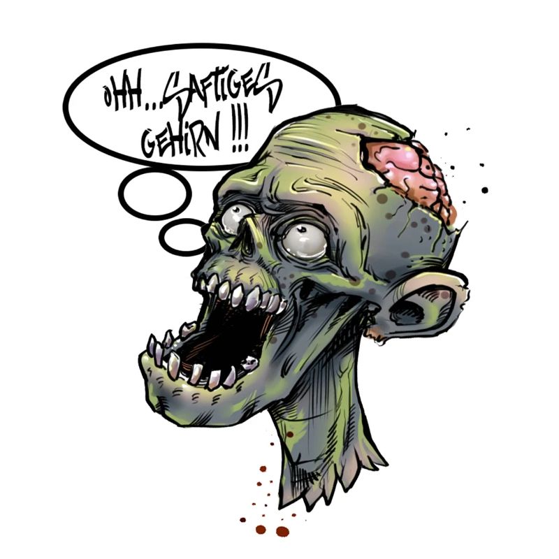 zombie saftiges gehrin