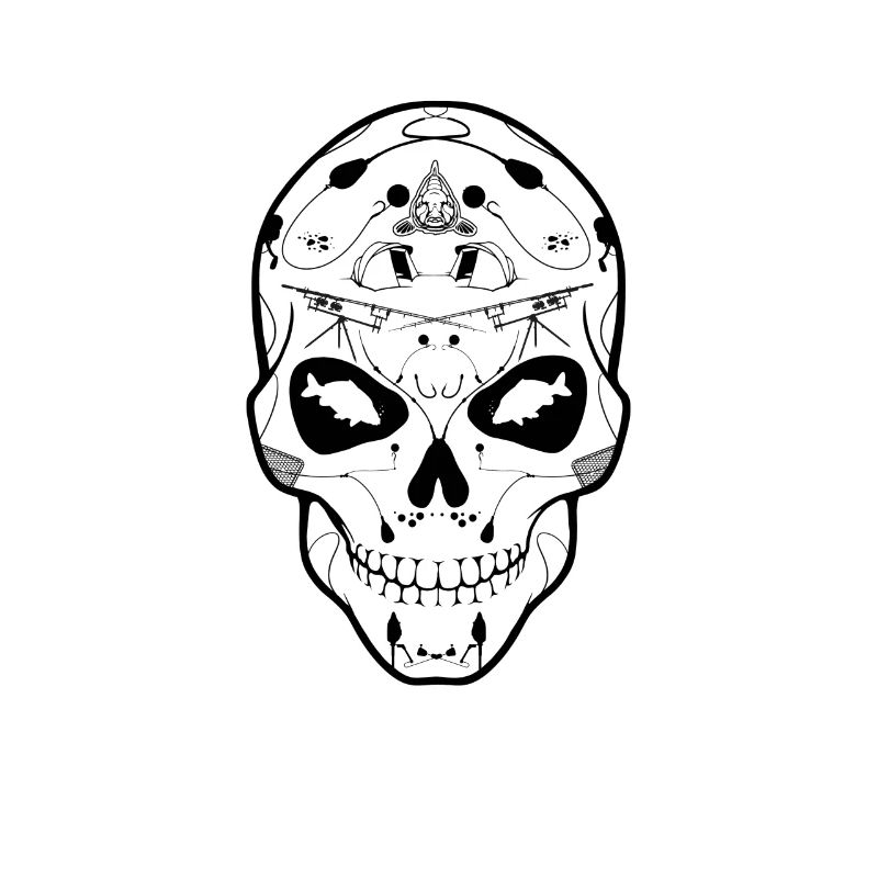 Calavera Totenkopf Karpfen