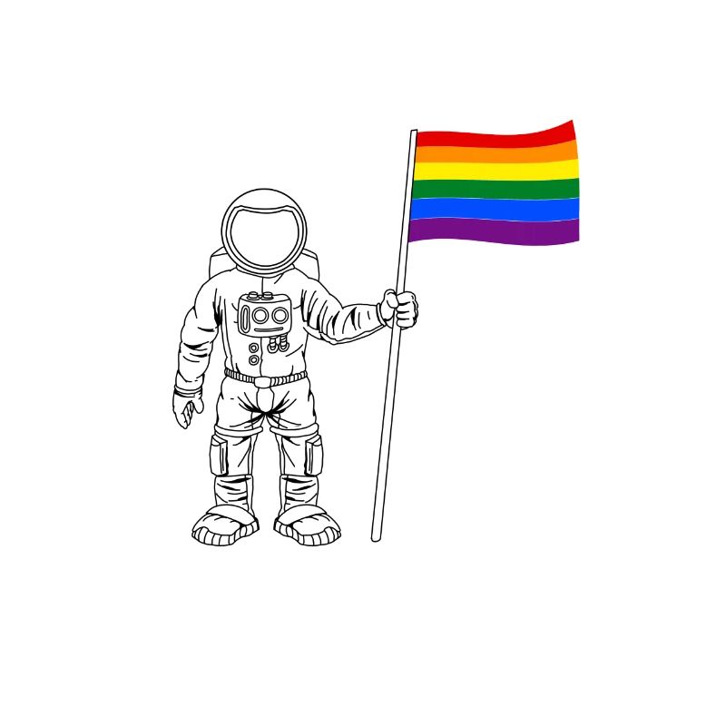 Astronauten-LGBT-Geschenk