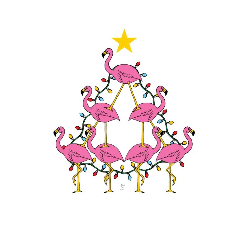 Flamingo-Weihnachtsbaumgeschenk