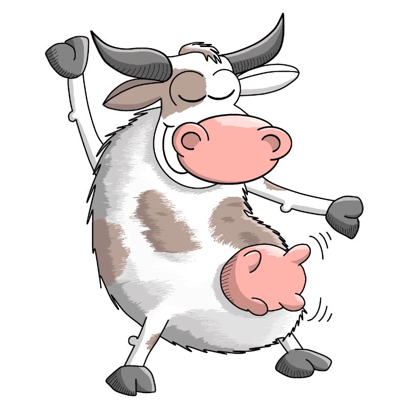 Ulkiger, tanzender Stier