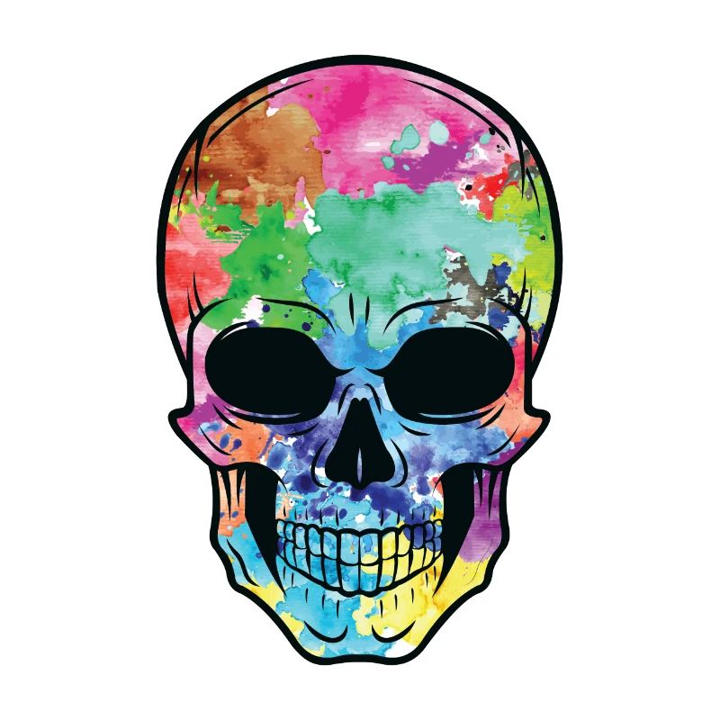 Bunter Totenkopf