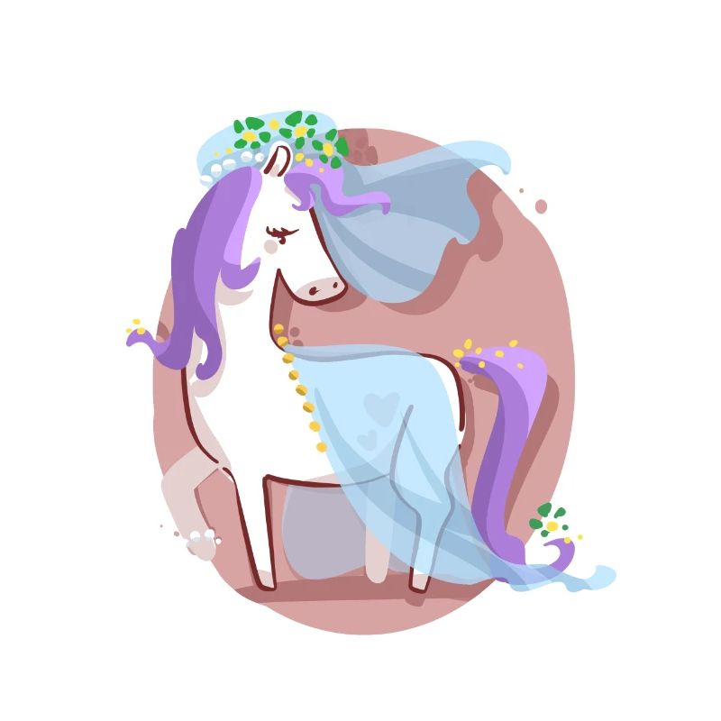Einhorn Braut