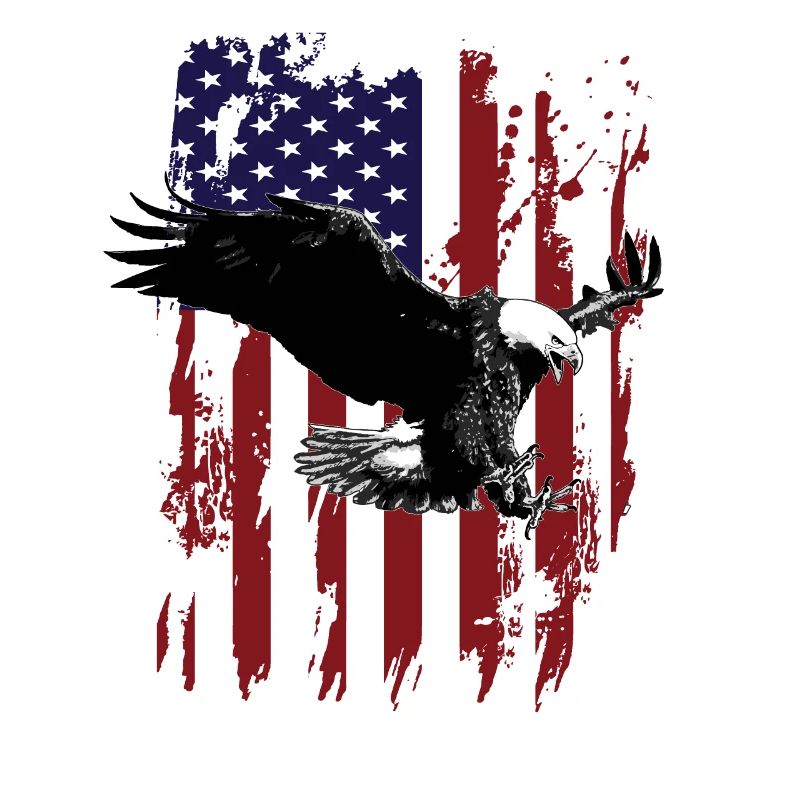 Eagle amerikanische Flagge