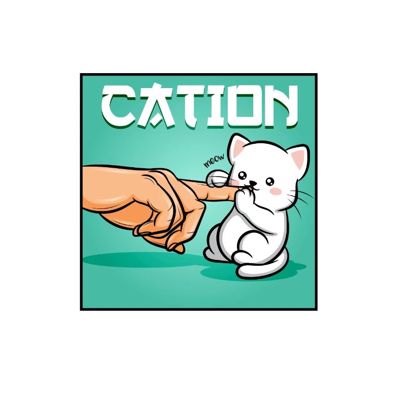 Katzen-Kation-Kätzchen-Cartoon-Katzen-Schutz-Geschenk