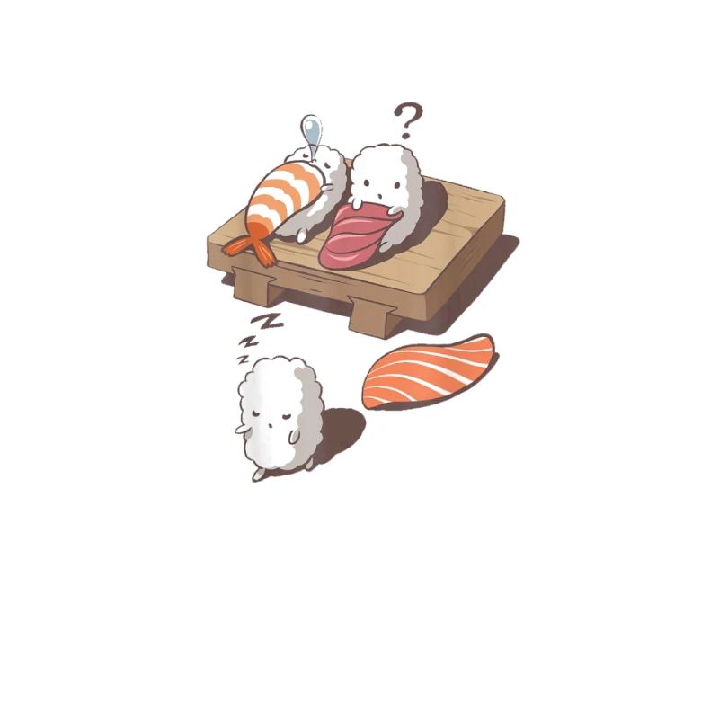 Sushi-Schlaf-Gehen, Sushi-Hemd, Sushi