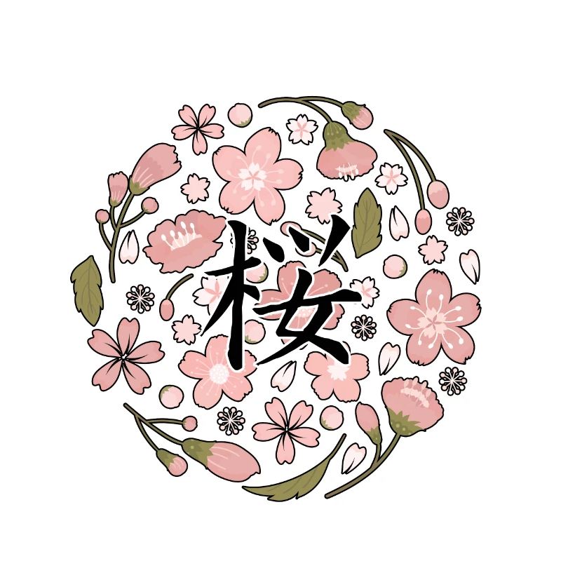 traditionelle japanische Sakura-Kirschblüte