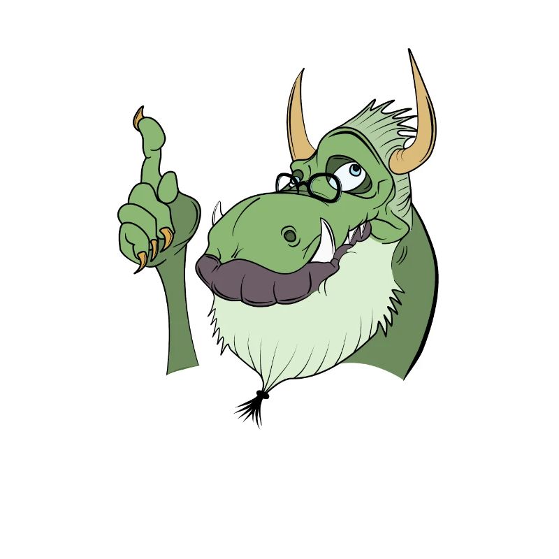 Kali Linux Computer Administrator Tux Drachen Kopf