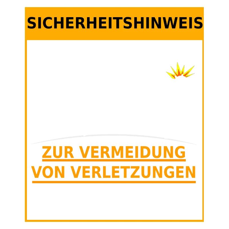 Sicherheitshinweis Arbeitsunfall Betriebsunfall
