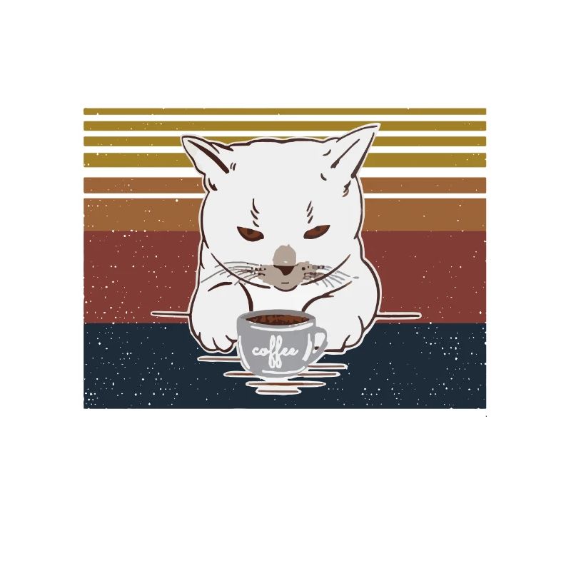 Drink Coffee hate Peope know things Katze Cat