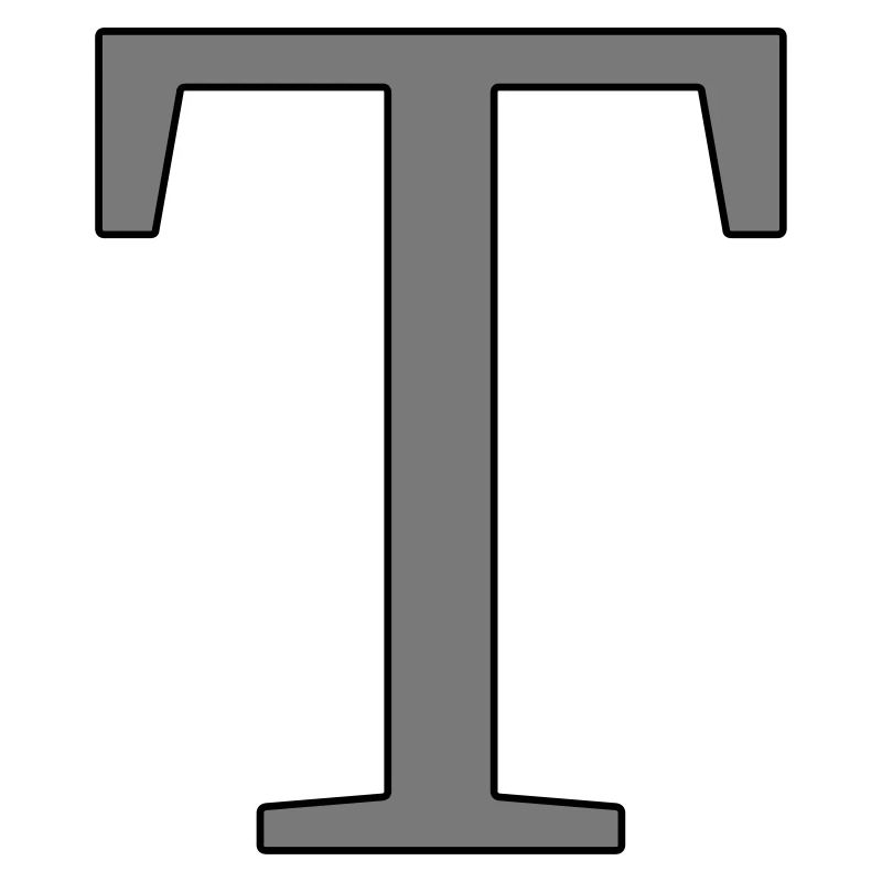 Buchstabe T Anfangsbuchstabe