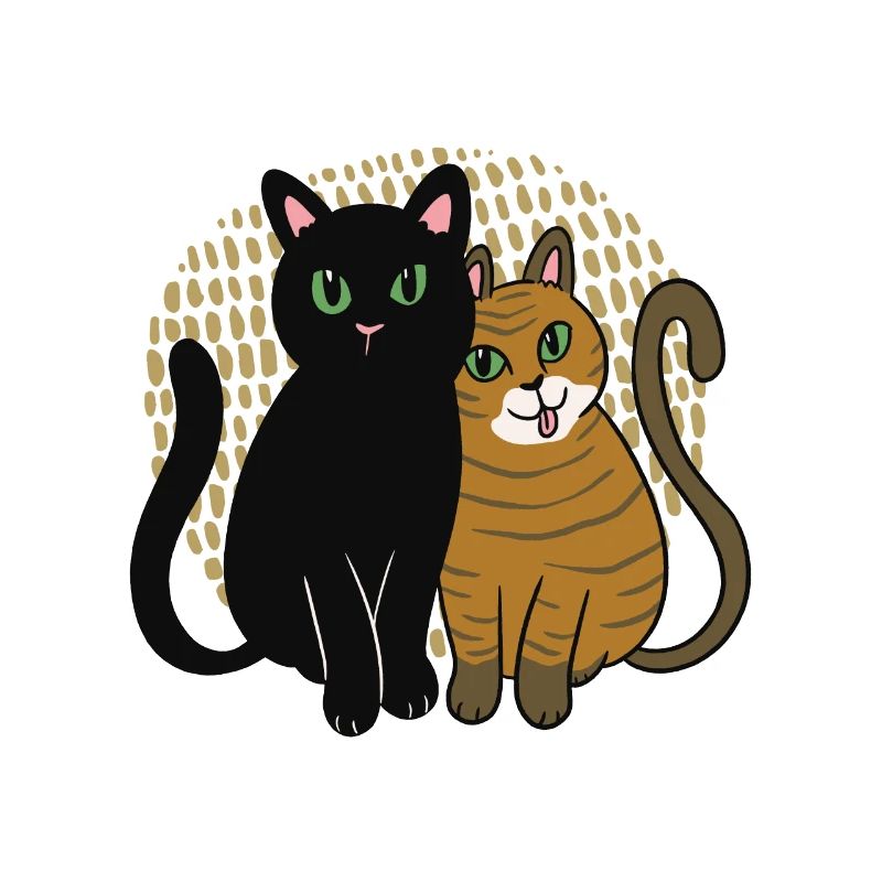 Zwei süße Katzen