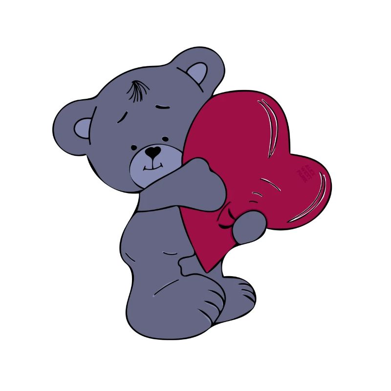 Teddybär verliebt