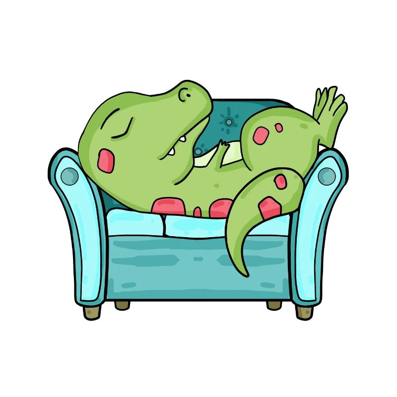 Dinosaurier Müde lustig