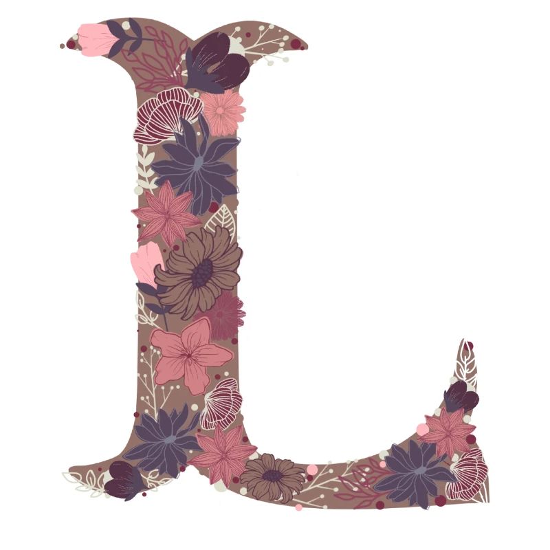 Blumenbuchstabe L