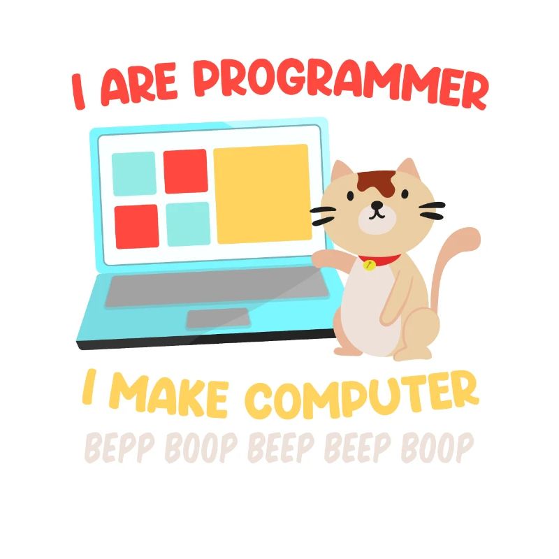 Programmer Cats Saying Joke I are Programmer