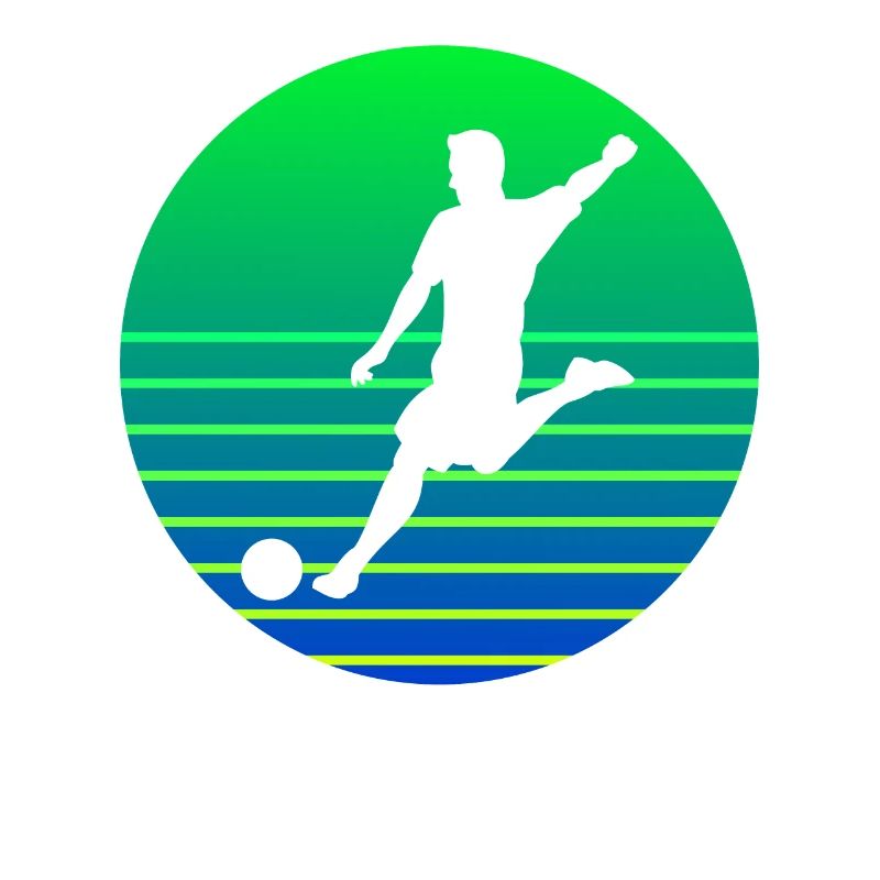 Fußballer Sunset Logo