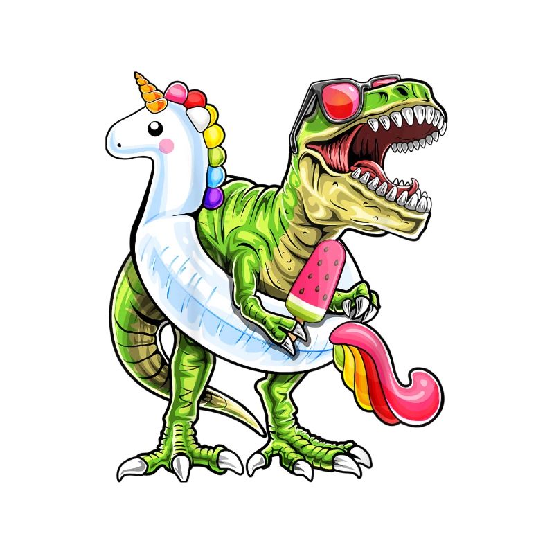 Sommer Dinosaurier Poolparty