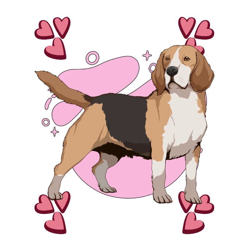 Beagle Heart Design