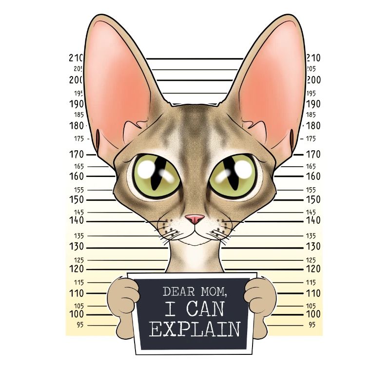 Devon Rex Cat Mom - Dear Mom I Can Explain