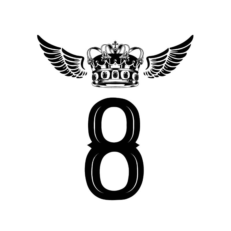 8 Zahl Krone