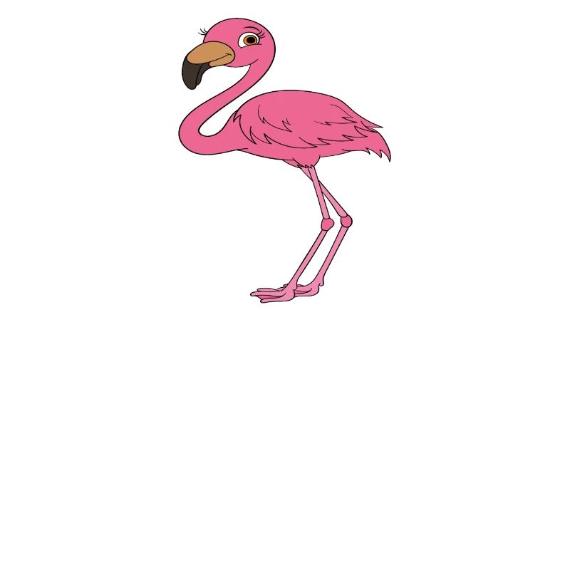 Lustige Flamingo-Grafik