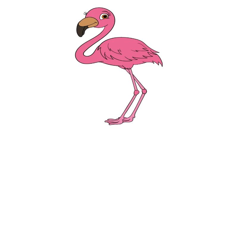 Lustige Flamingo-Grafik