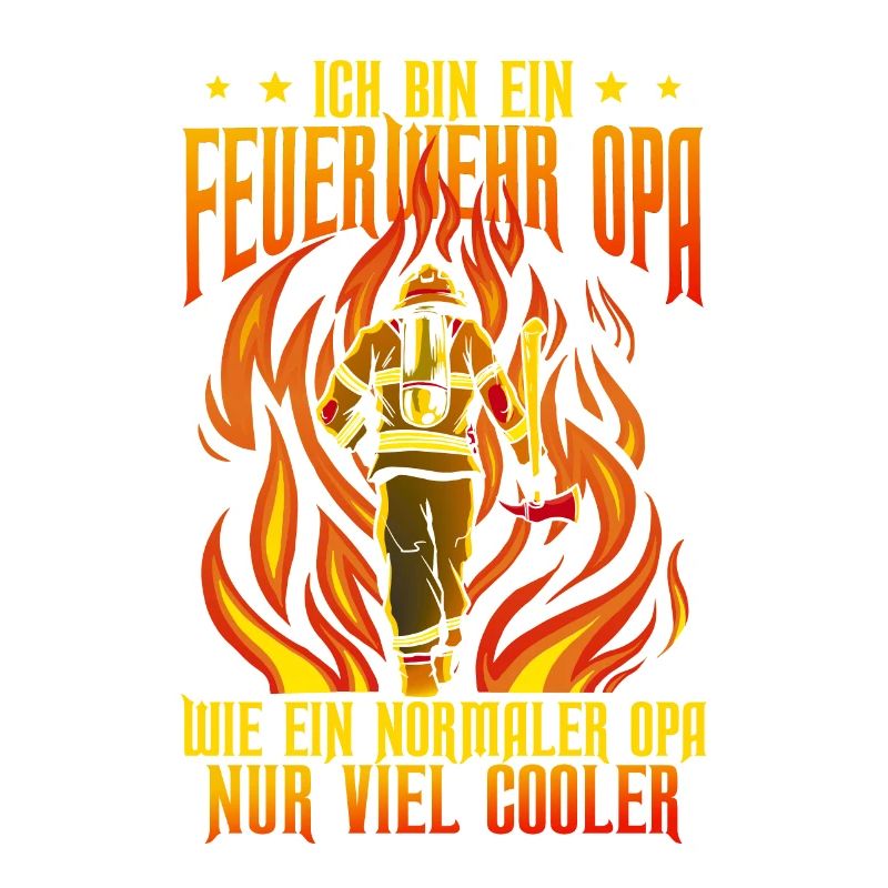 Feuerwehr Feuerwehrmann Opa