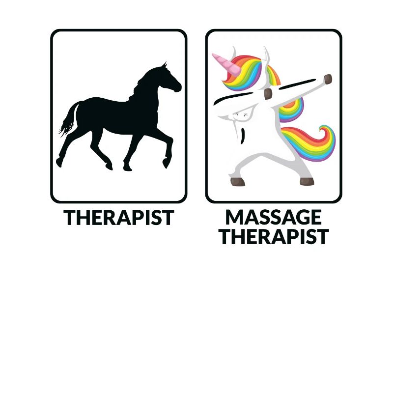 Lustige Massagetherapeutin