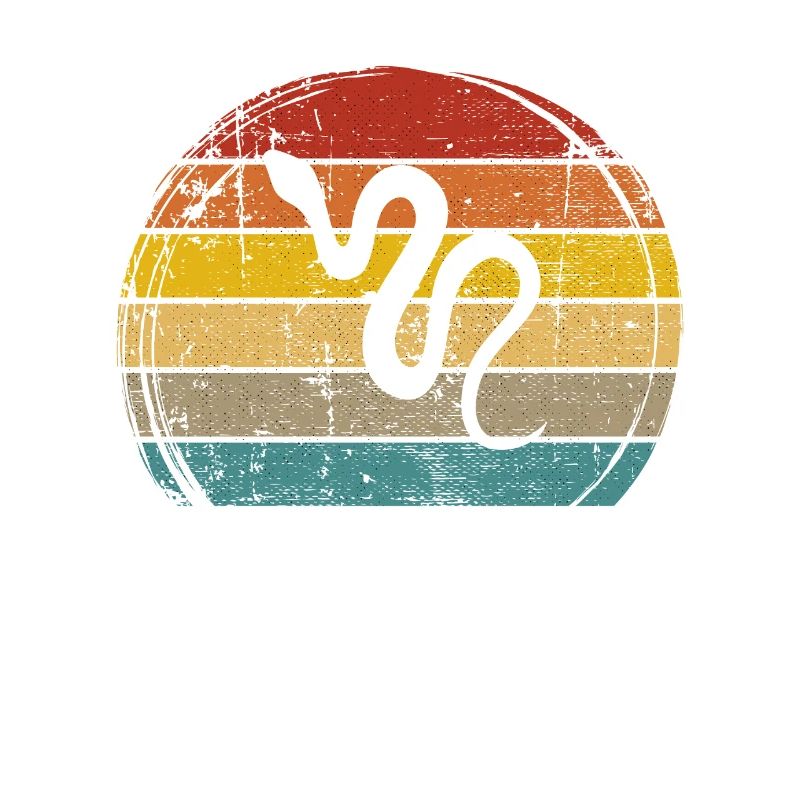 Snake Retro Reptile Python Idée cadeau