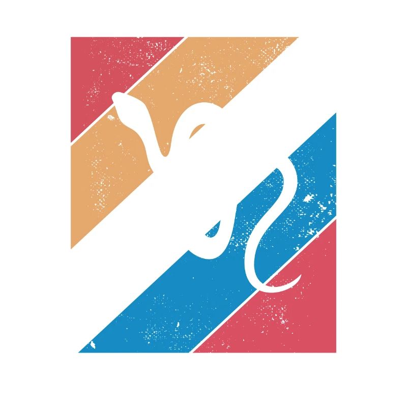 Snake Retro Reptile Python Gift idea