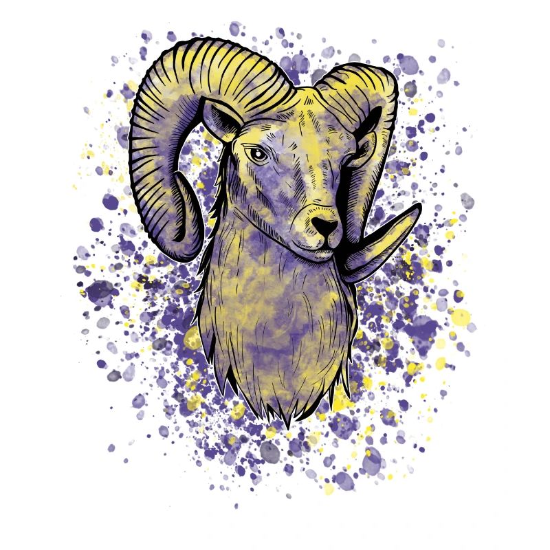 Bunter Widder Sternzeichen