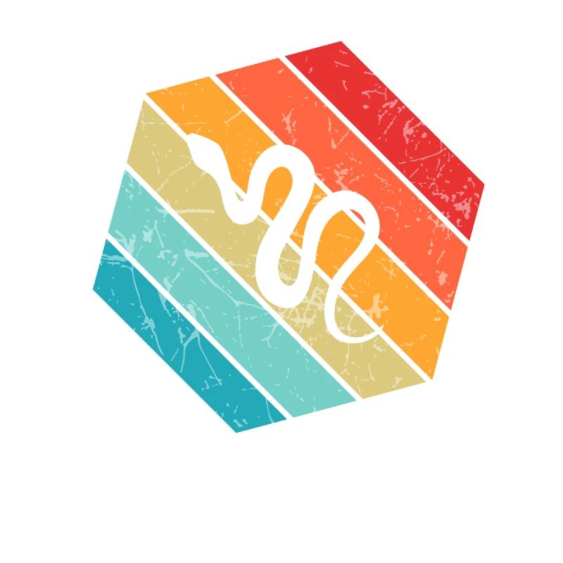 Snake Retro Reptile Python Idée cadeau