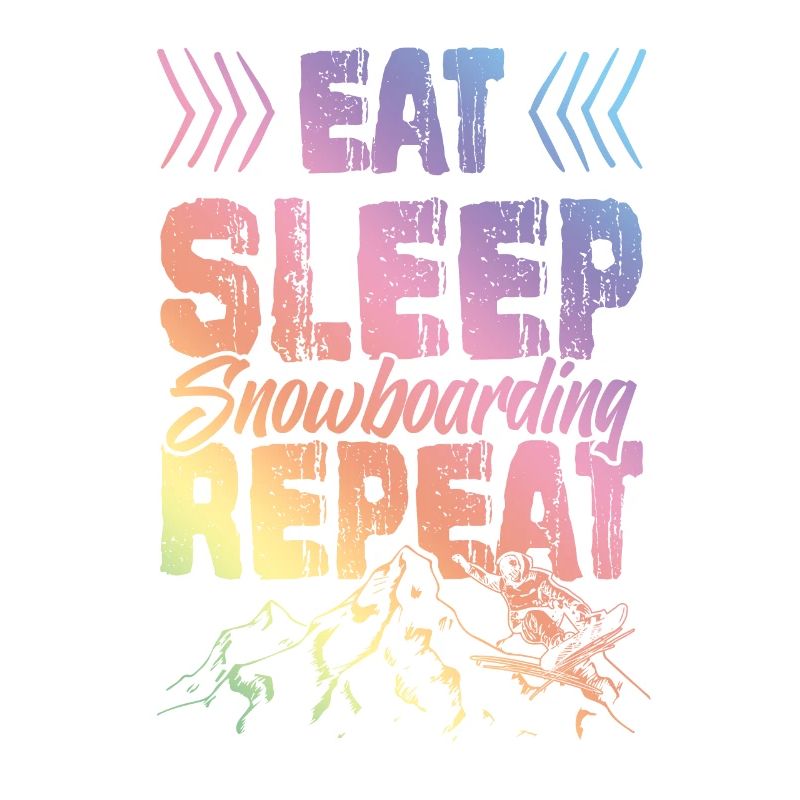 Manger dormir Snowboard Répéter