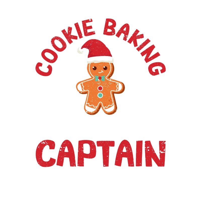 Équipe de cuisson de biscuits Capitaine Vacances de Noël