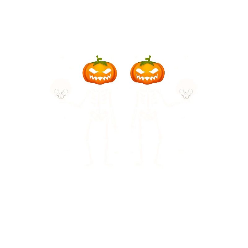Squelette le plus effrayant dans le patch Drôle d’Halloween