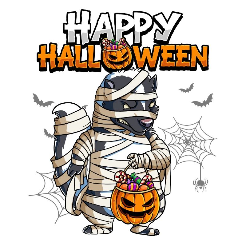 Halloween Stinktier Mumie
