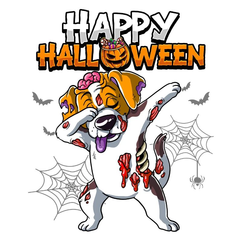 Halloween Hund Zombie