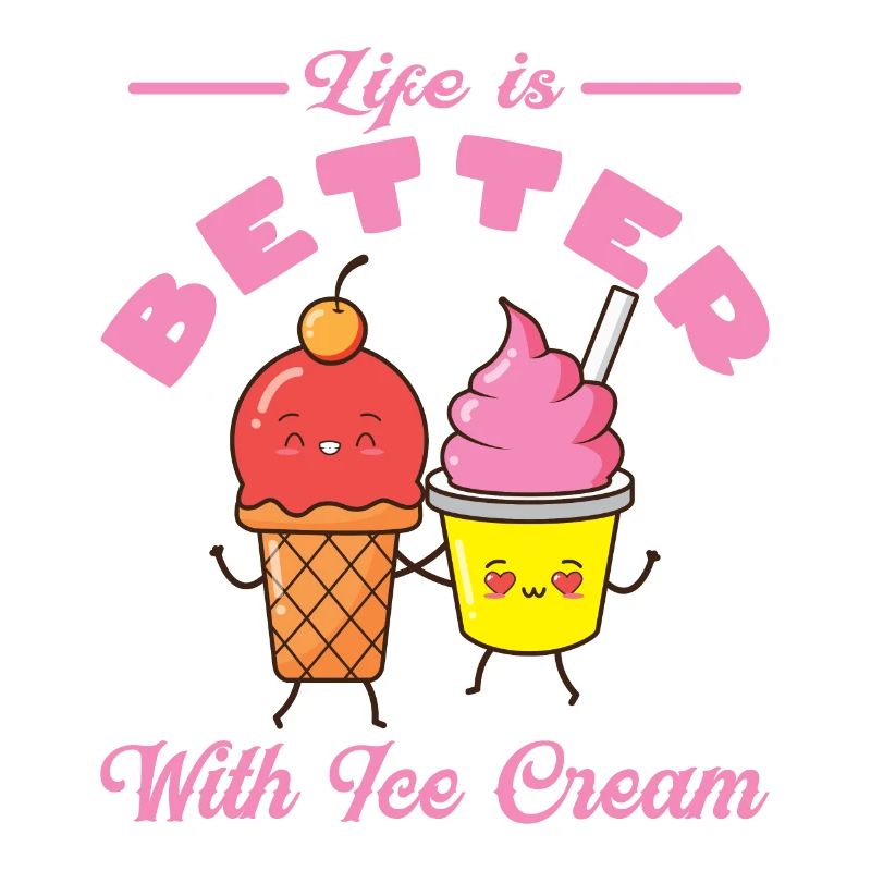 Eiscreme logo Sommer Softeis Geschenkidee