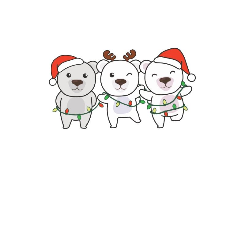 Eisbär Weihnachts Schlafanzug